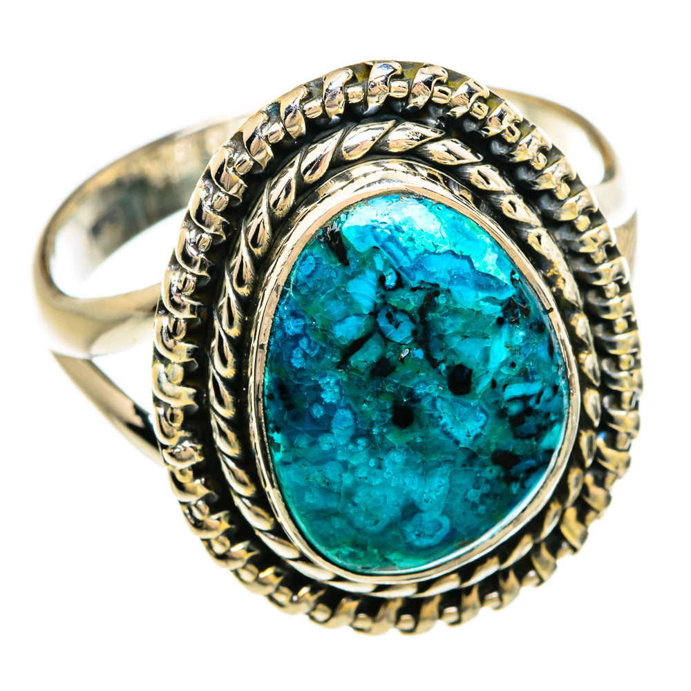 Chrysocolla Rings handcrafted by Anasilvercos - RING81337