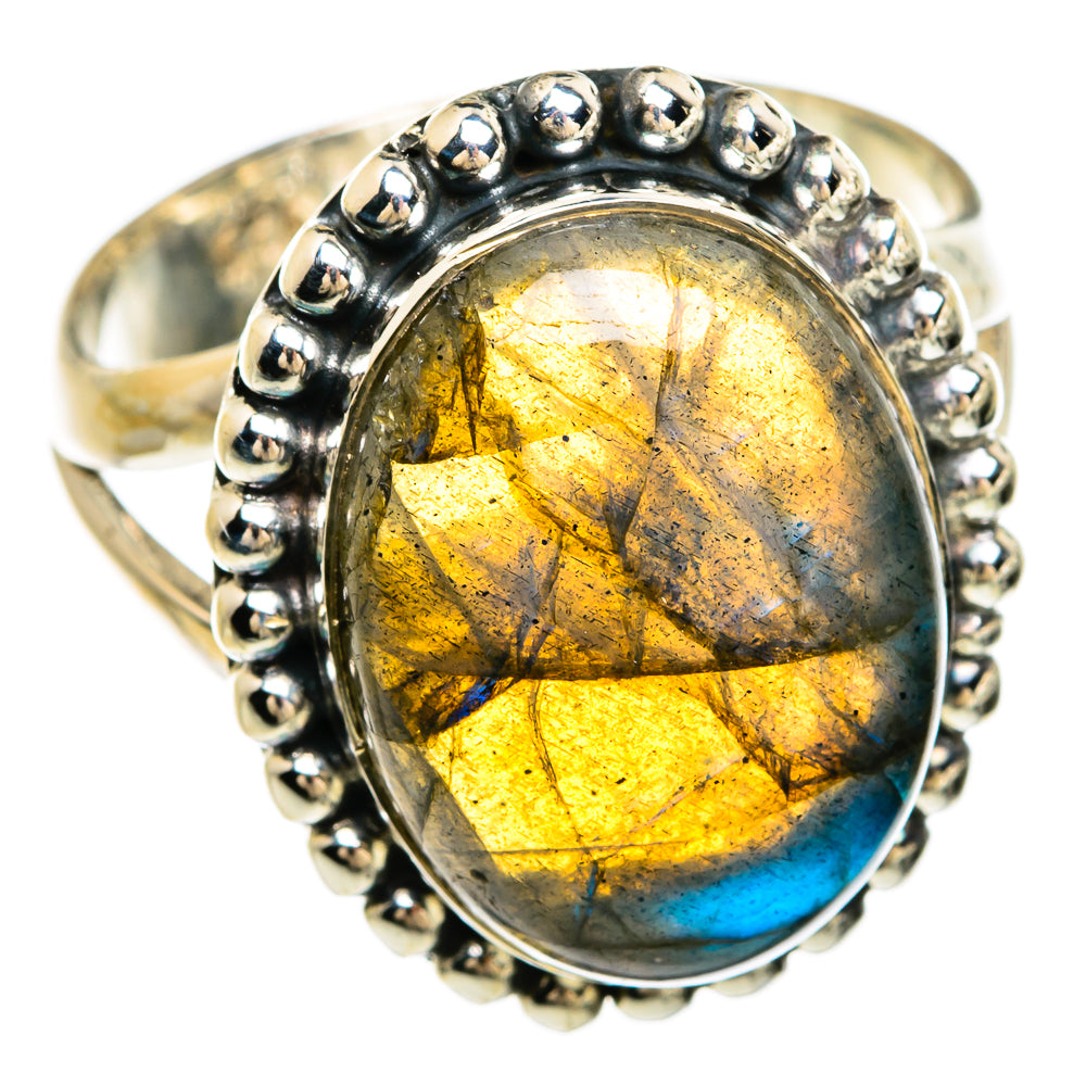 Labradorite Rings handcrafted by Anasilvercos - RING81341
