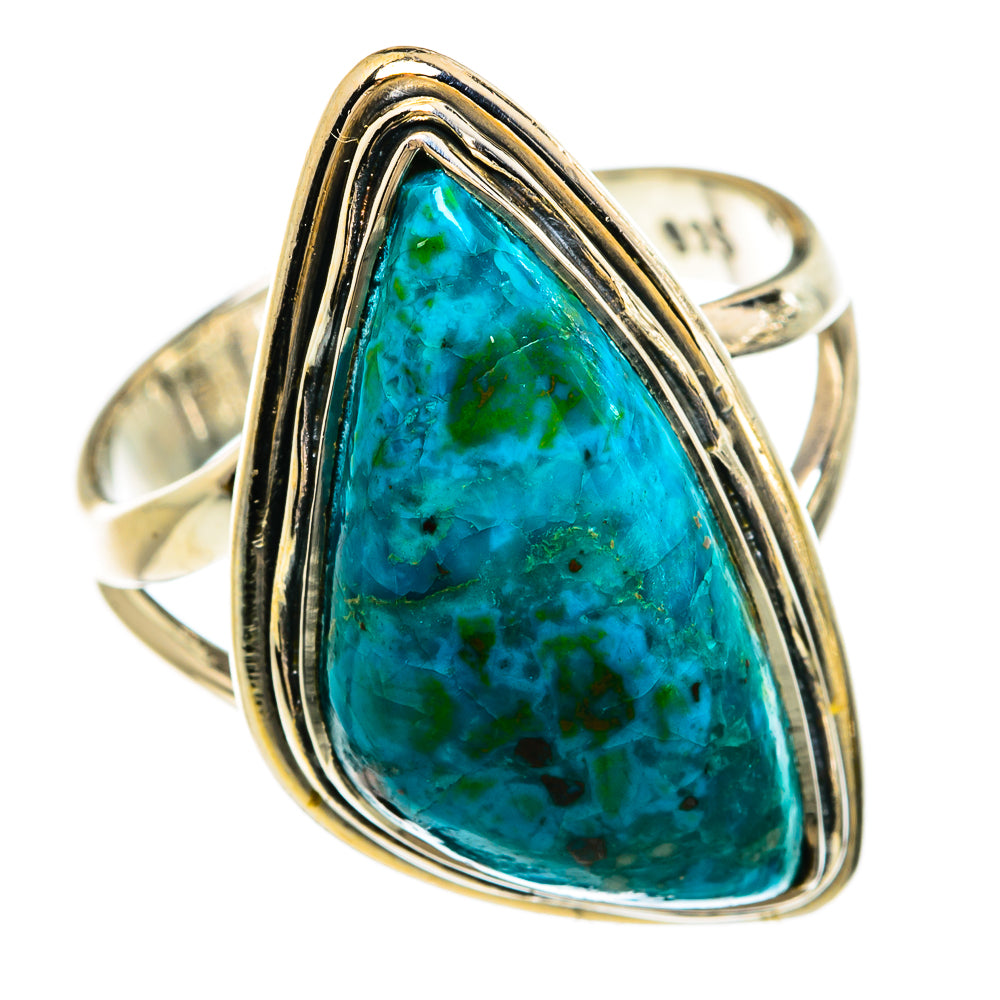 Chrysocolla Rings handcrafted by Anasilvercos - RING81342