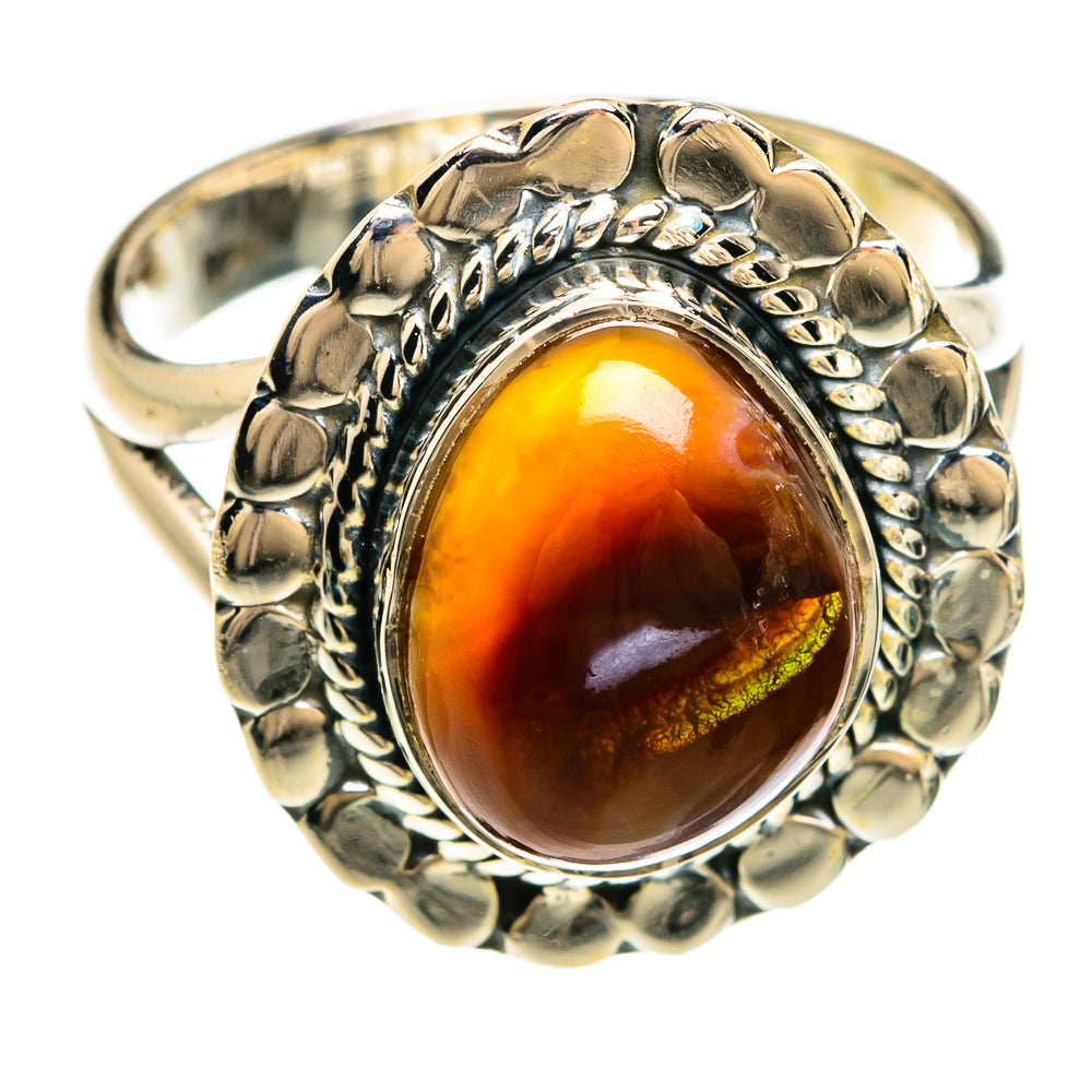 Mexican Fire Agate Rings handcrafted by Anasilvercos - RING81348