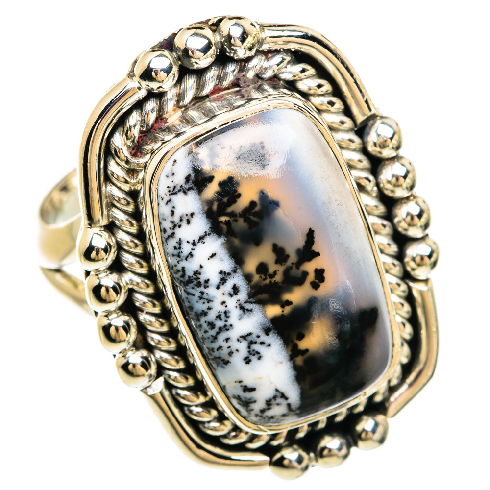 Dendritic Opal Rings handcrafted by Anasilvercos - RING81363