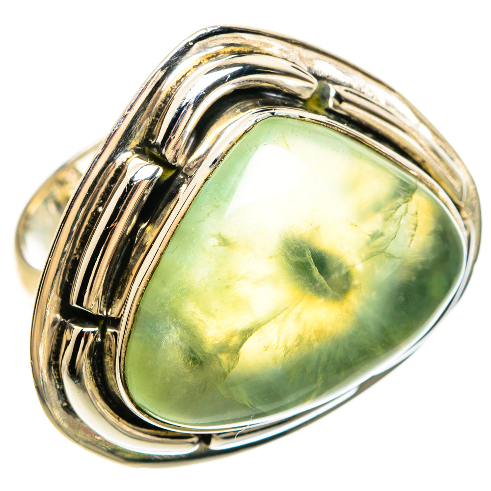 Prehnite Rings handcrafted by Anasilvercos - RING81376