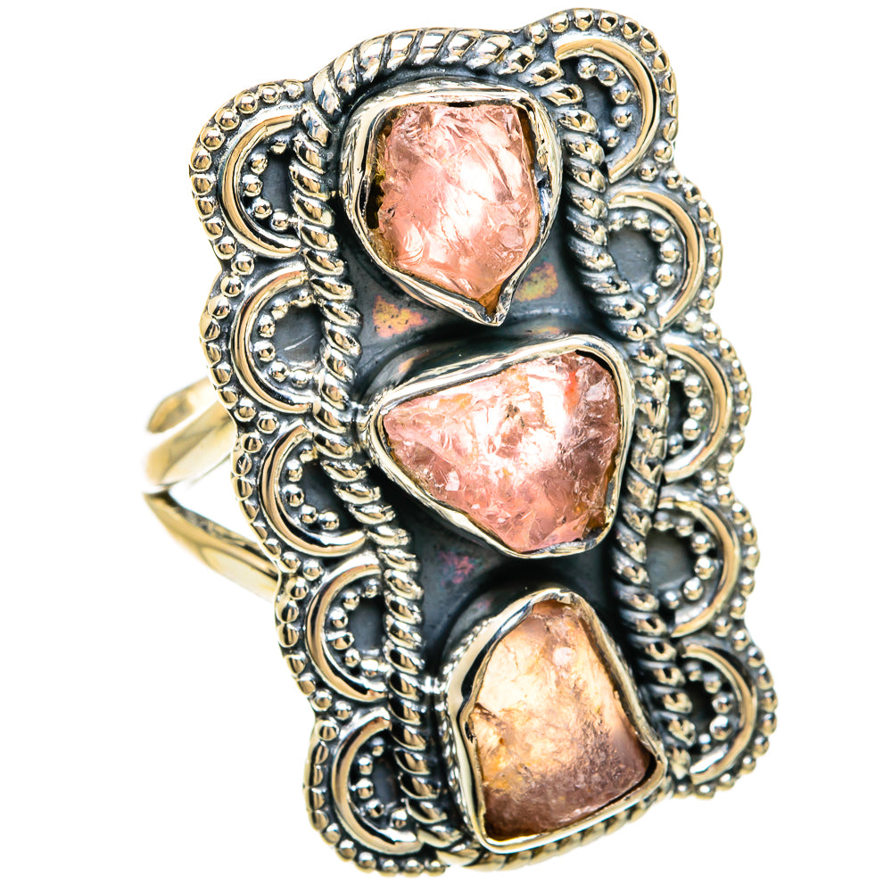Rose Quartz Rings handcrafted by Anasilvercos - RING81388