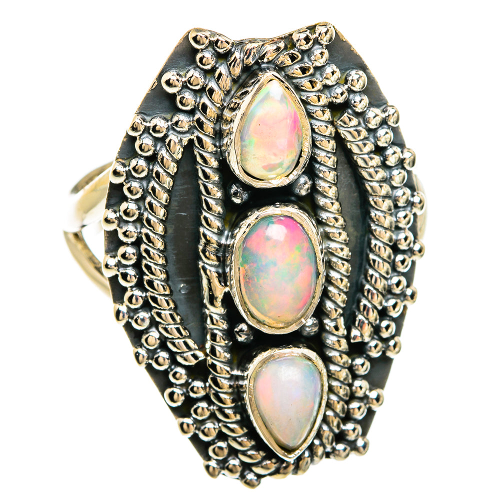 Ethiopian Opal Rings handcrafted by Anasilvercos - RING81400