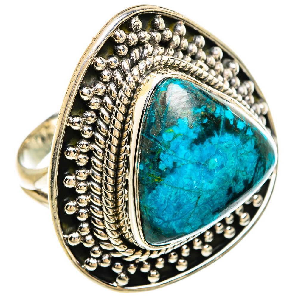 Chrysocolla Rings handcrafted by Anasilvercos - RING81405