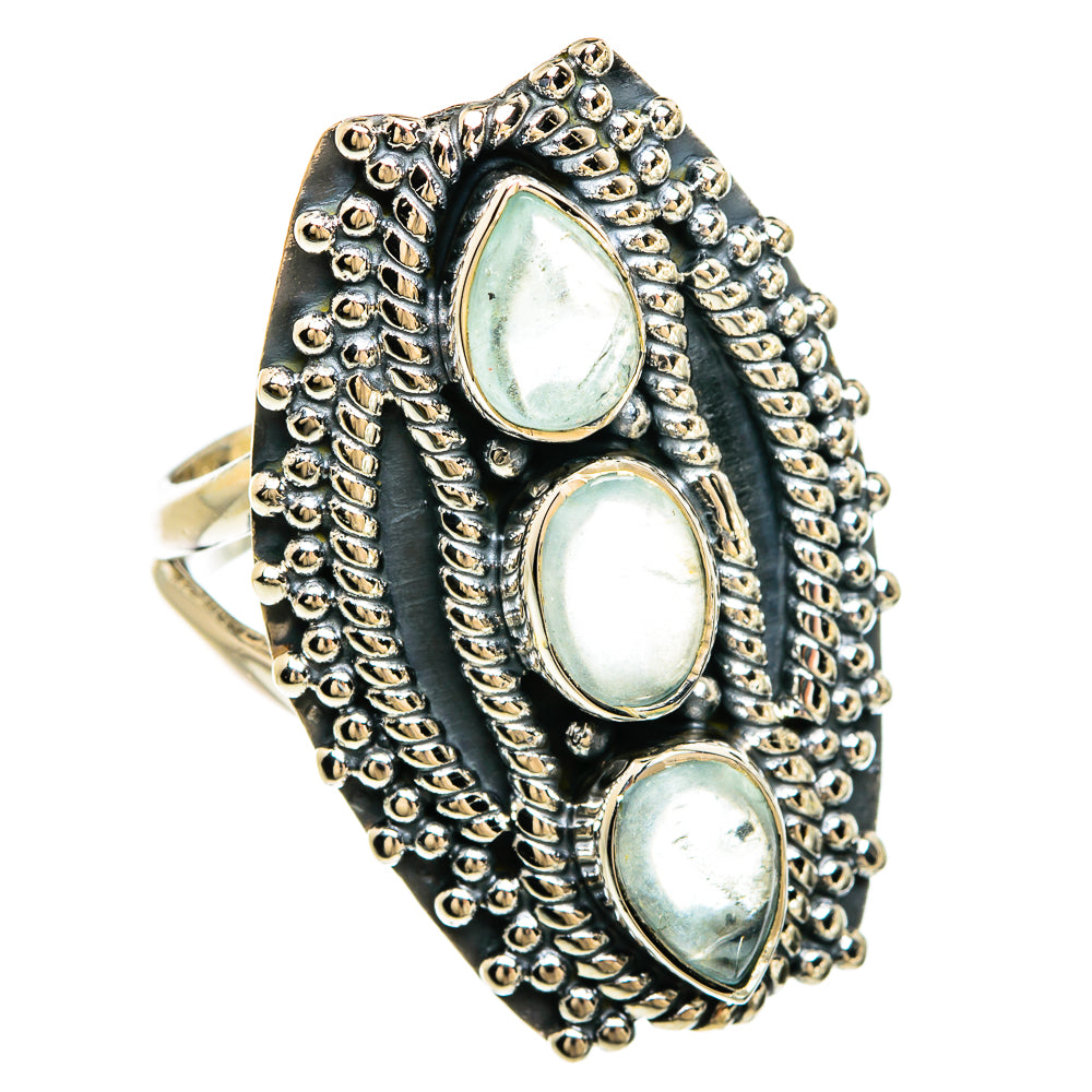 Aquamarine Rings handcrafted by Anasilvercos - RING81407
