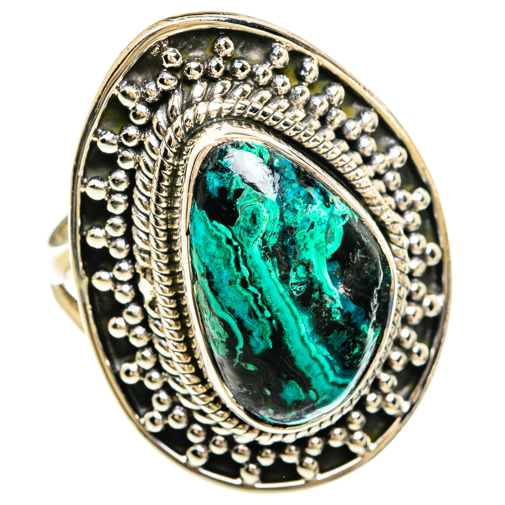 Chrysocolla Rings handcrafted by Anasilvercos - RING81412