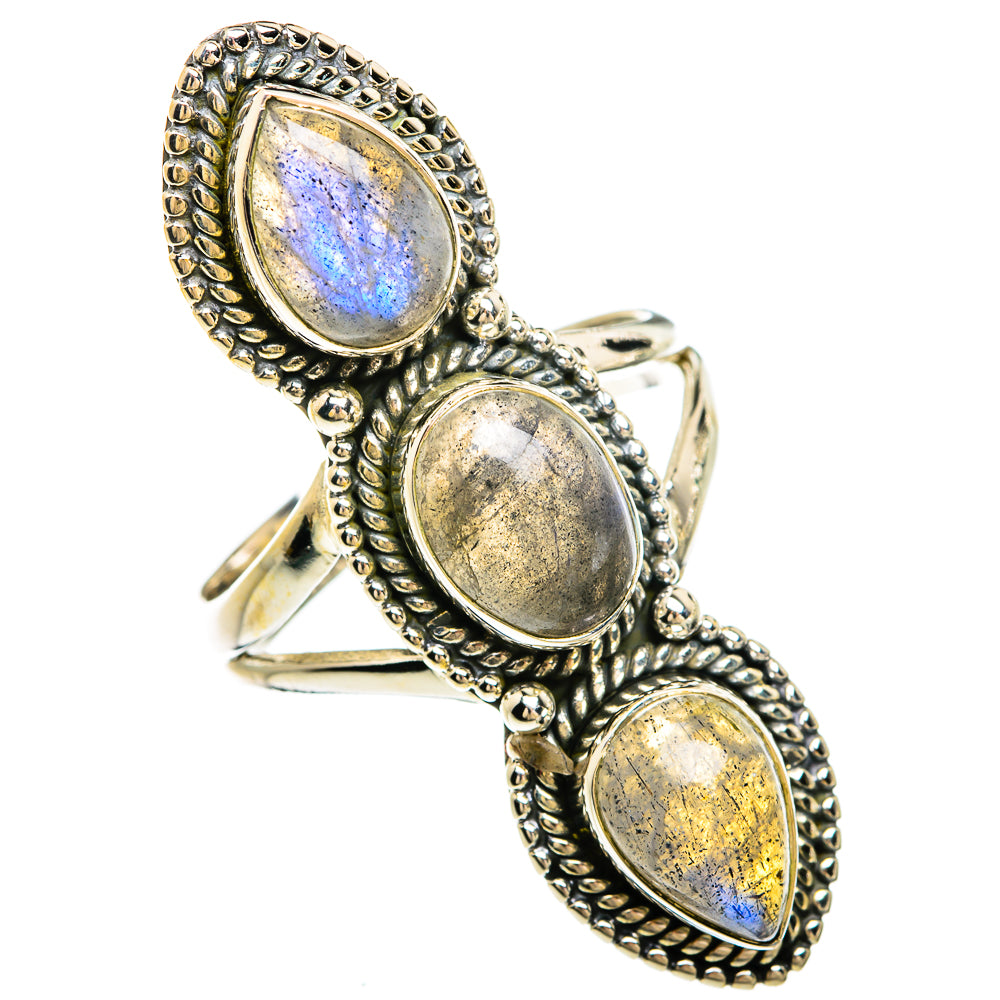Labradorite Rings handcrafted by Anasilvercos - RING81438