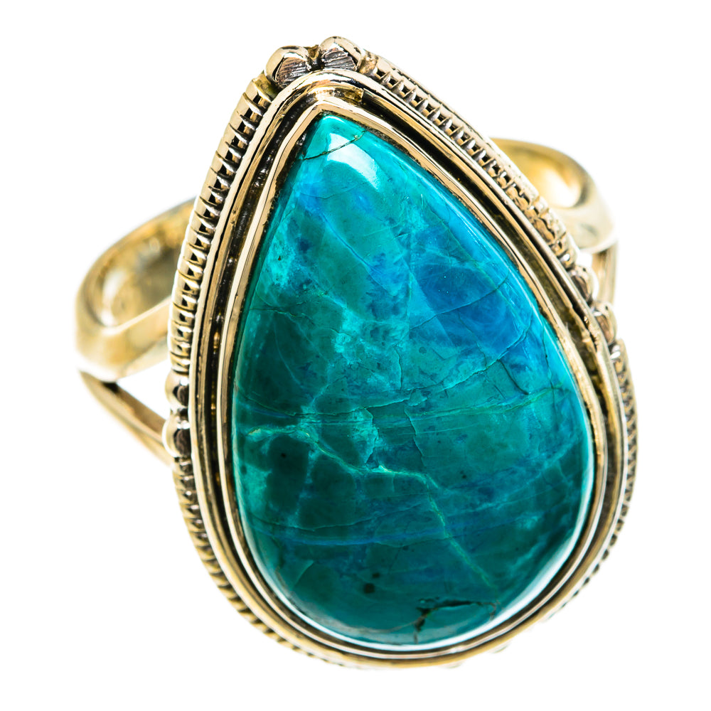 Chrysocolla Rings handcrafted by Anasilvercos - RING81443