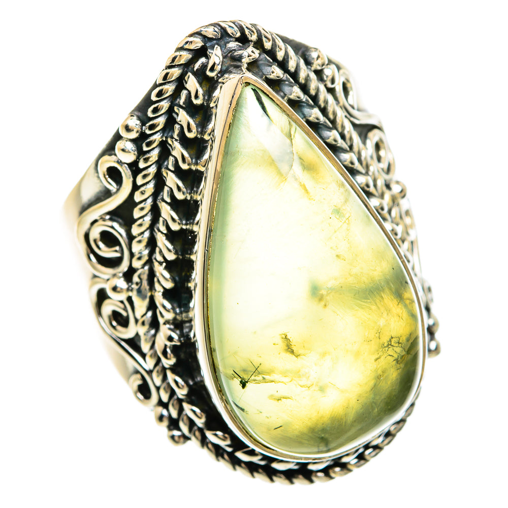 Prehnite Rings handcrafted by Anasilvercos - RING81445