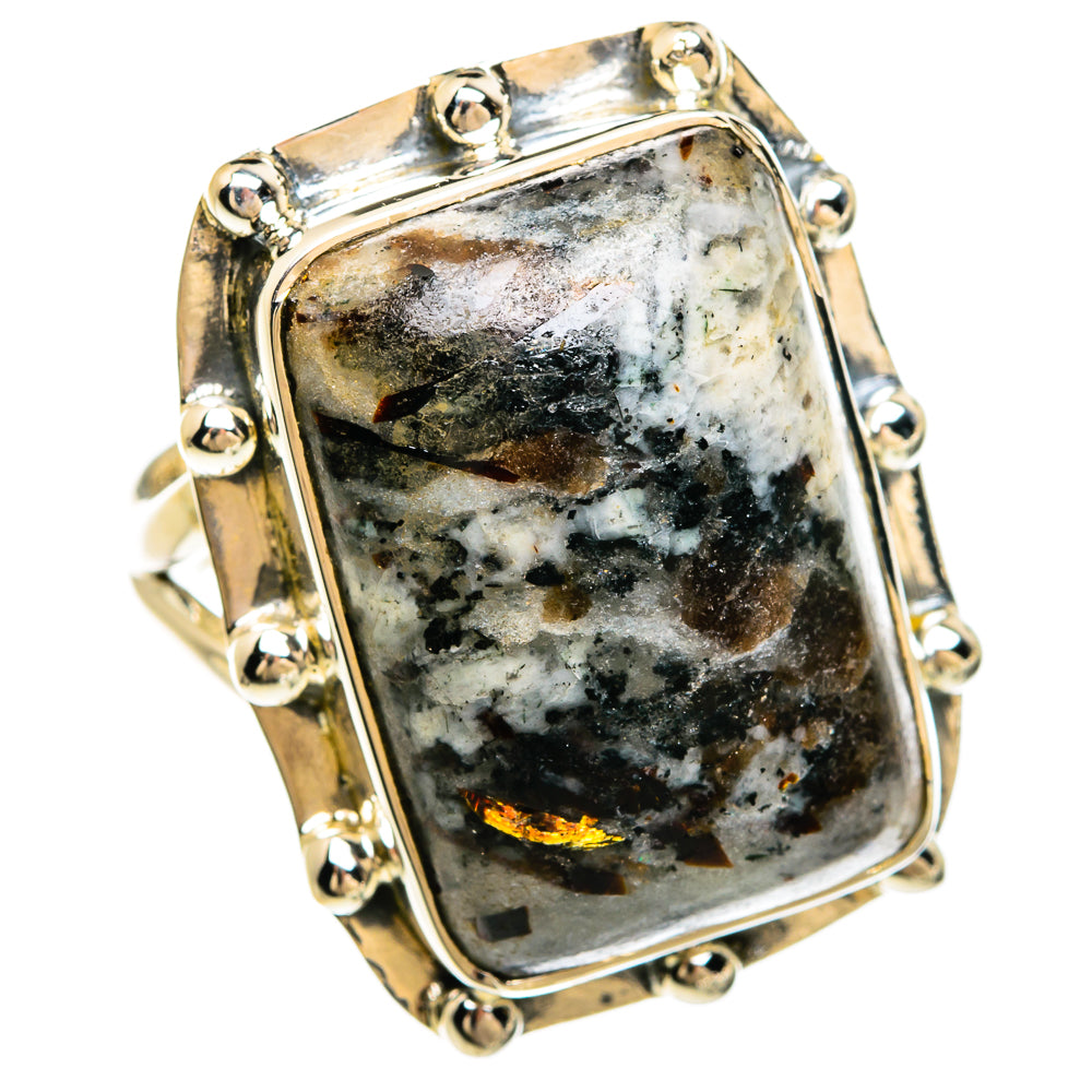 Astrophyllite Rings handcrafted by Anasilvercos - RING81447