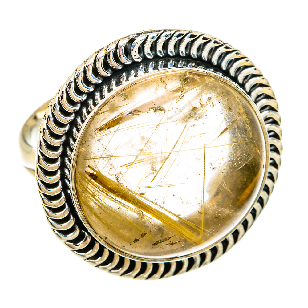 Rutilated Quartz Rings handcrafted by Anasilvercos - RING81457