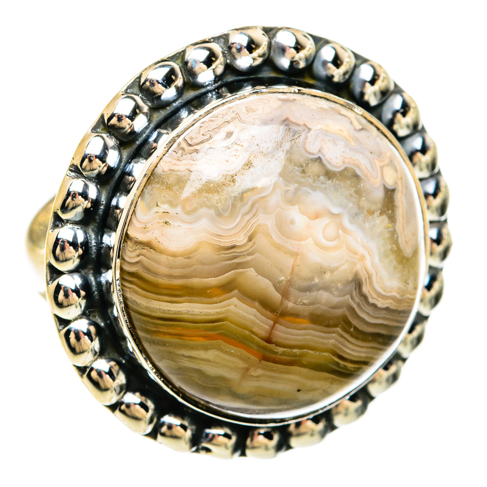 Laguna Lace Agate Rings handcrafted by Anasilvercos - RING81463 - Photo 2
