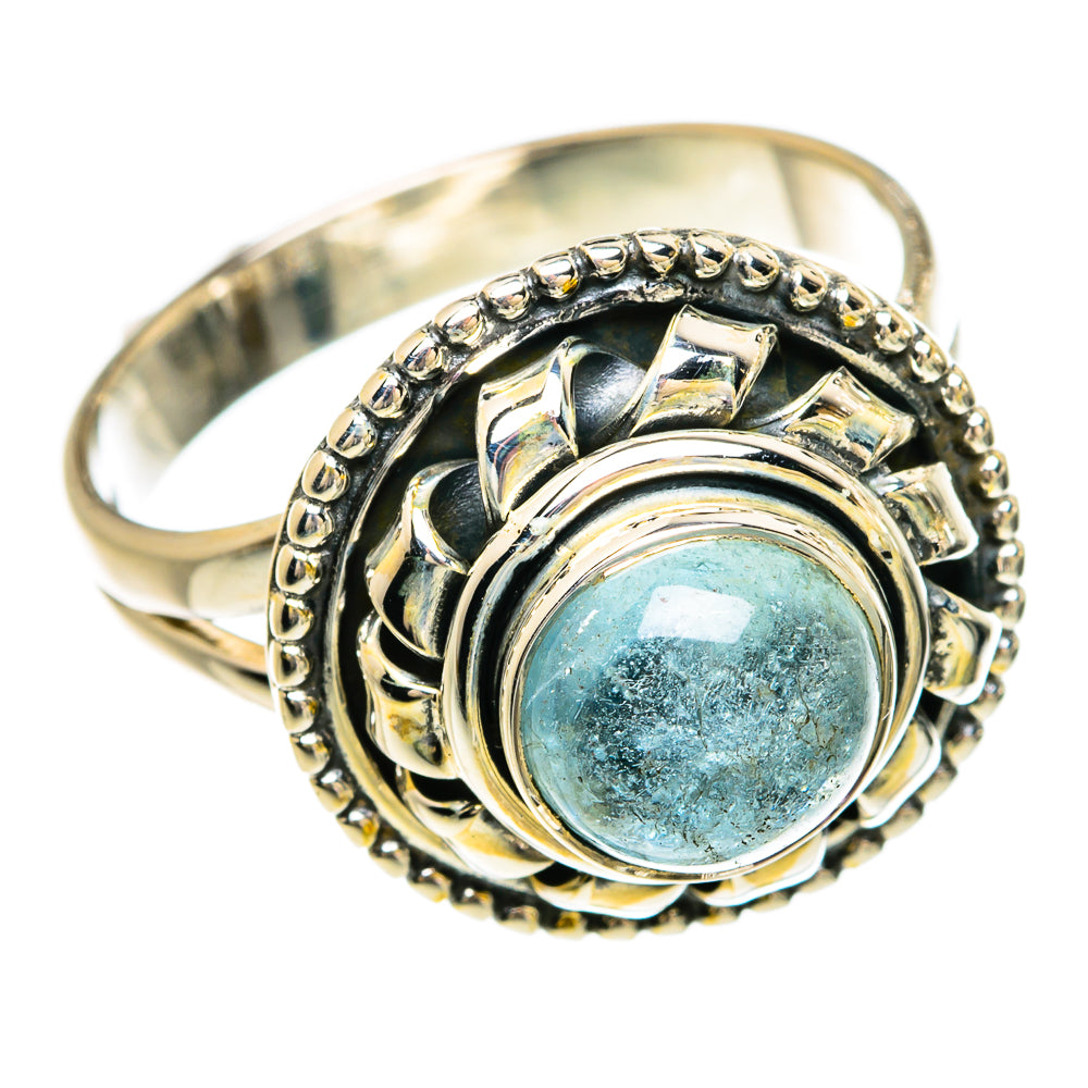Aquamarine Rings handcrafted by Anasilvercos - RING81474
