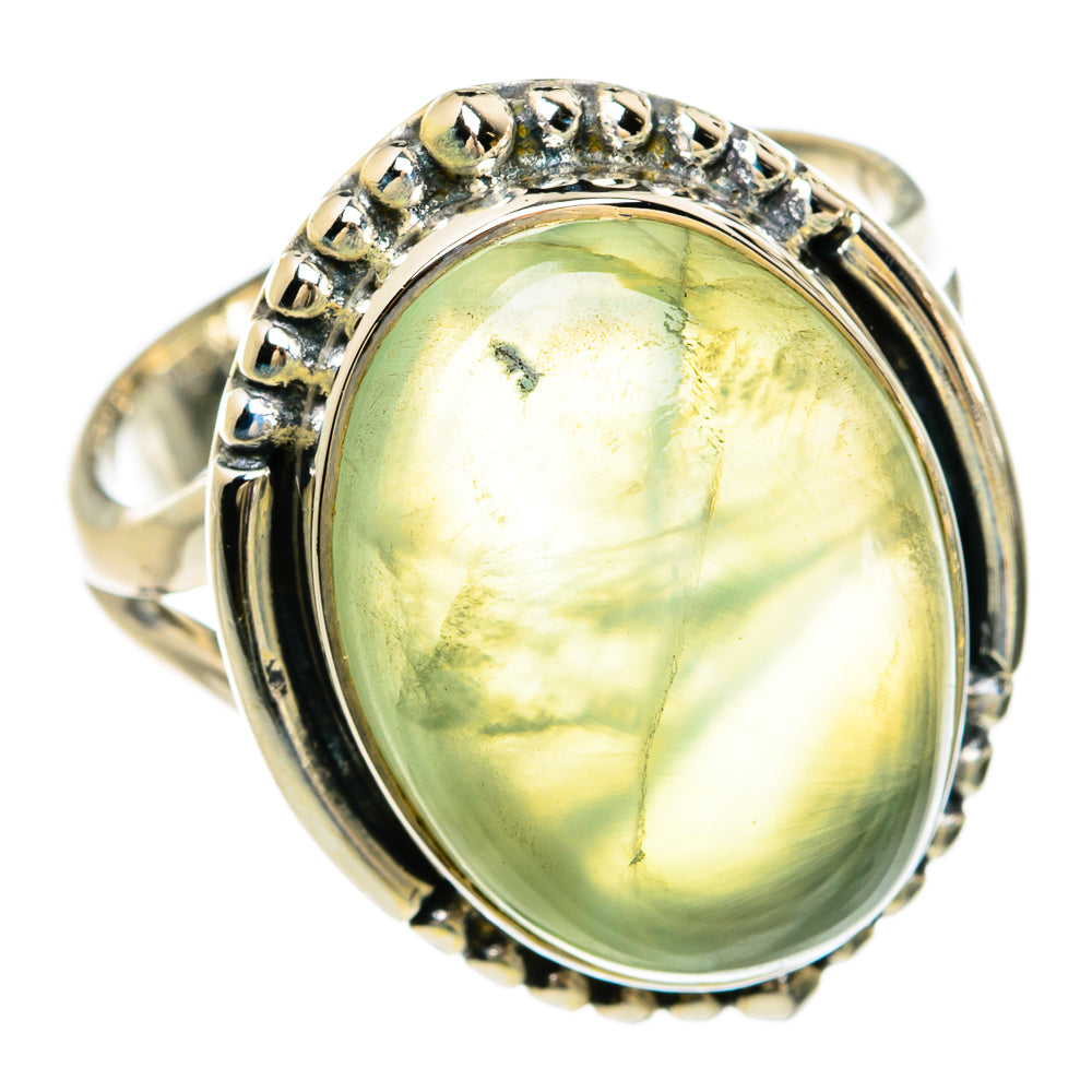 Prehnite Rings handcrafted by Anasilvercos - RING81476