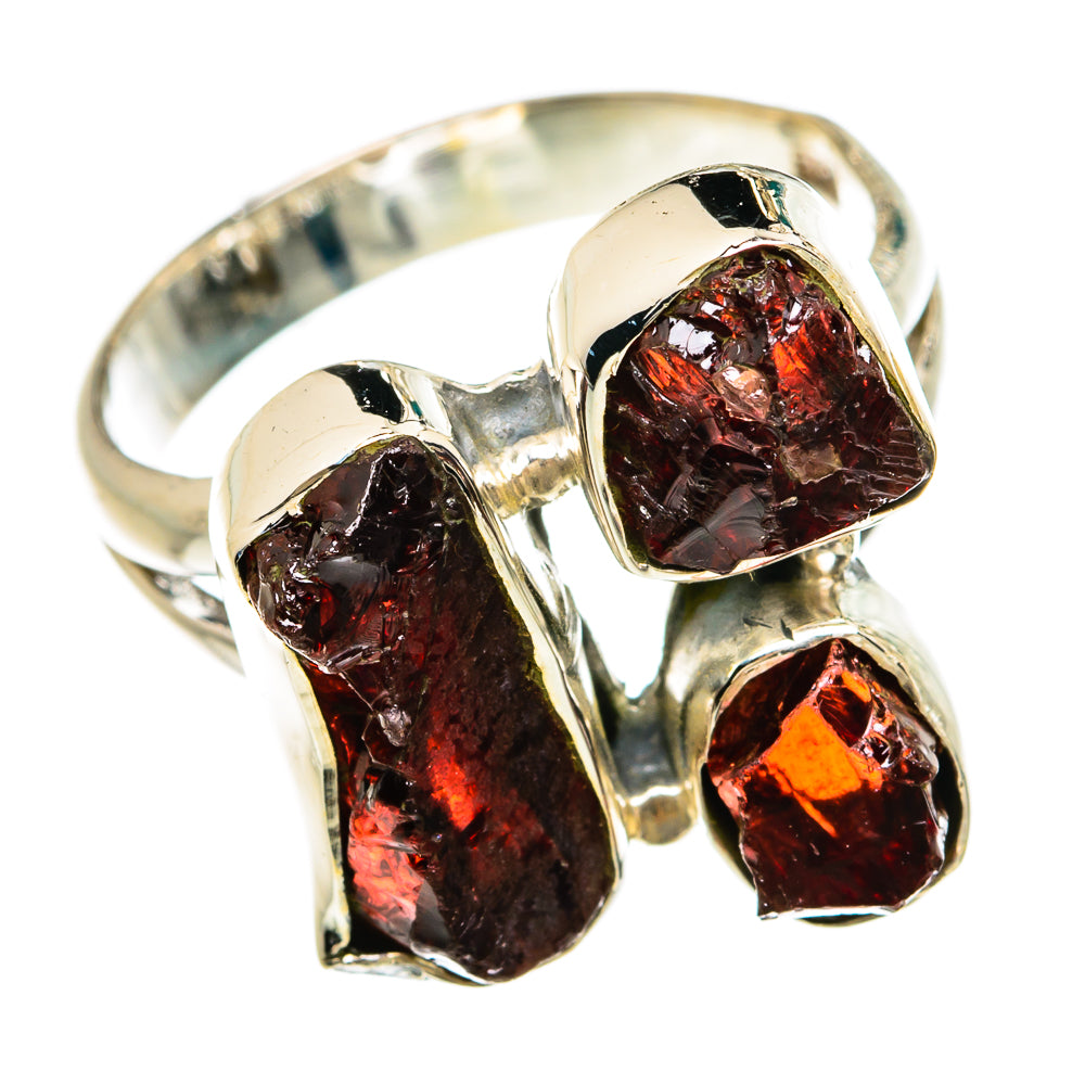 Garnet Rings handcrafted by Anasilvercos - RING81486