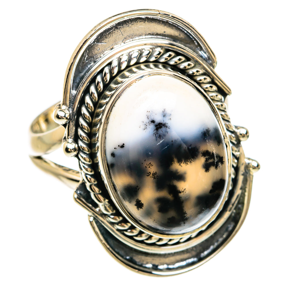 Dendritic Opal Rings handcrafted by Anasilvercos - RING81495