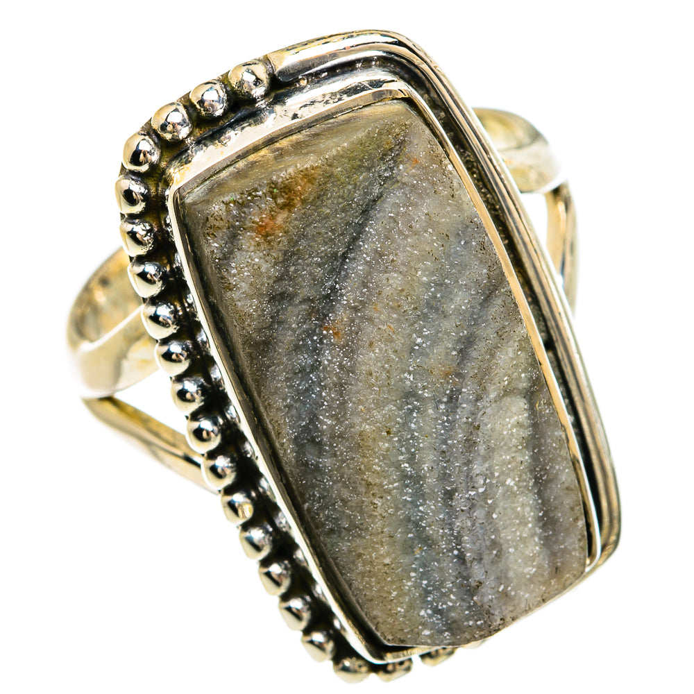 Desert Druzy Rings handcrafted by Anasilvercos - RING81501