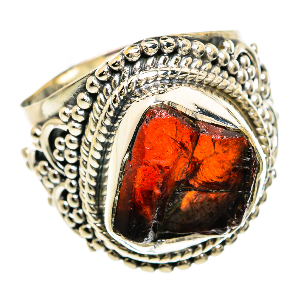 Garnet Rings handcrafted by Anasilvercos - RING81522