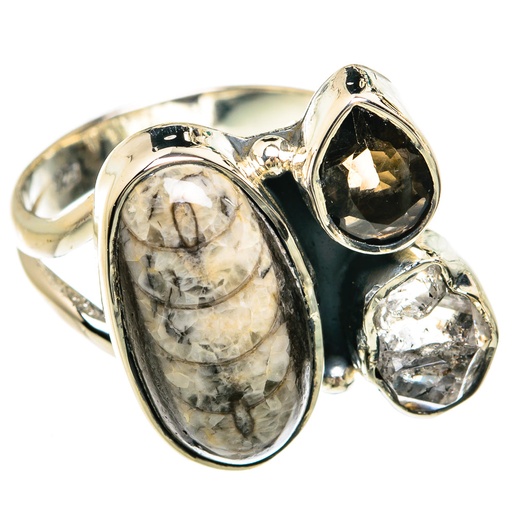 Orthoceras Fossil Rings handcrafted by Anasilvercos - RING81536