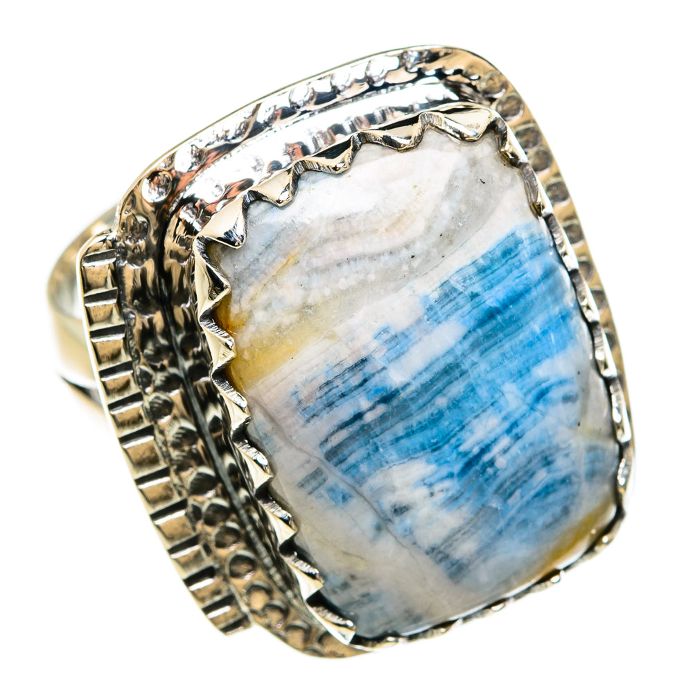Blue Scheelite Rings handcrafted by Anasilvercos - RING81541