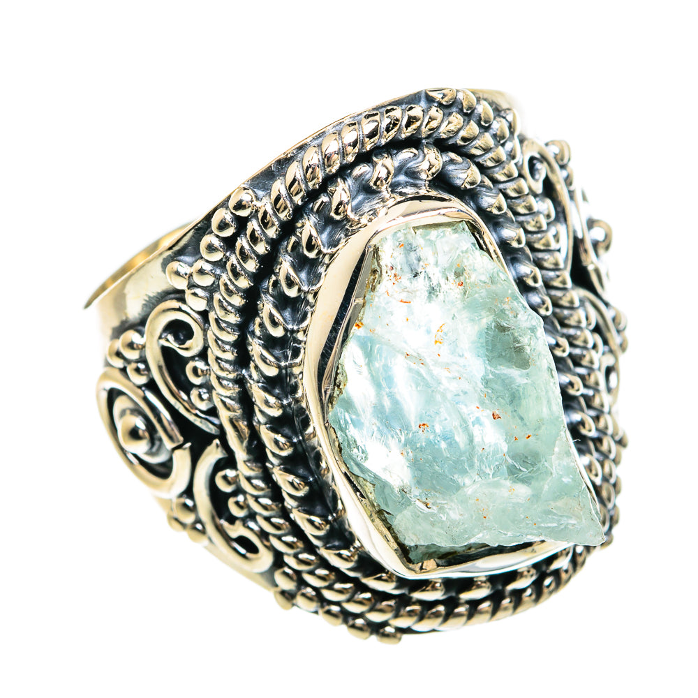 Aquamarine Rings handcrafted by Anasilvercos - RING81543