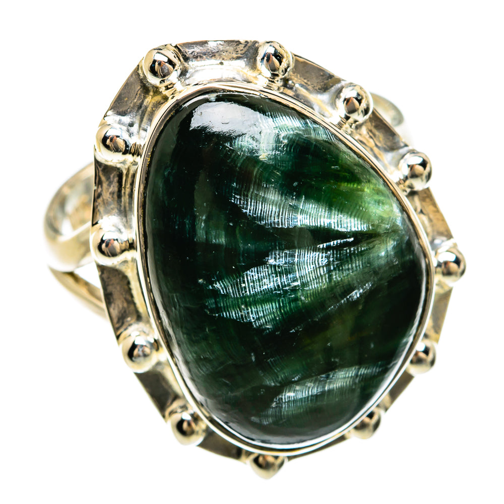 Seraphinite Rings handcrafted by Anasilvercos - RING81549