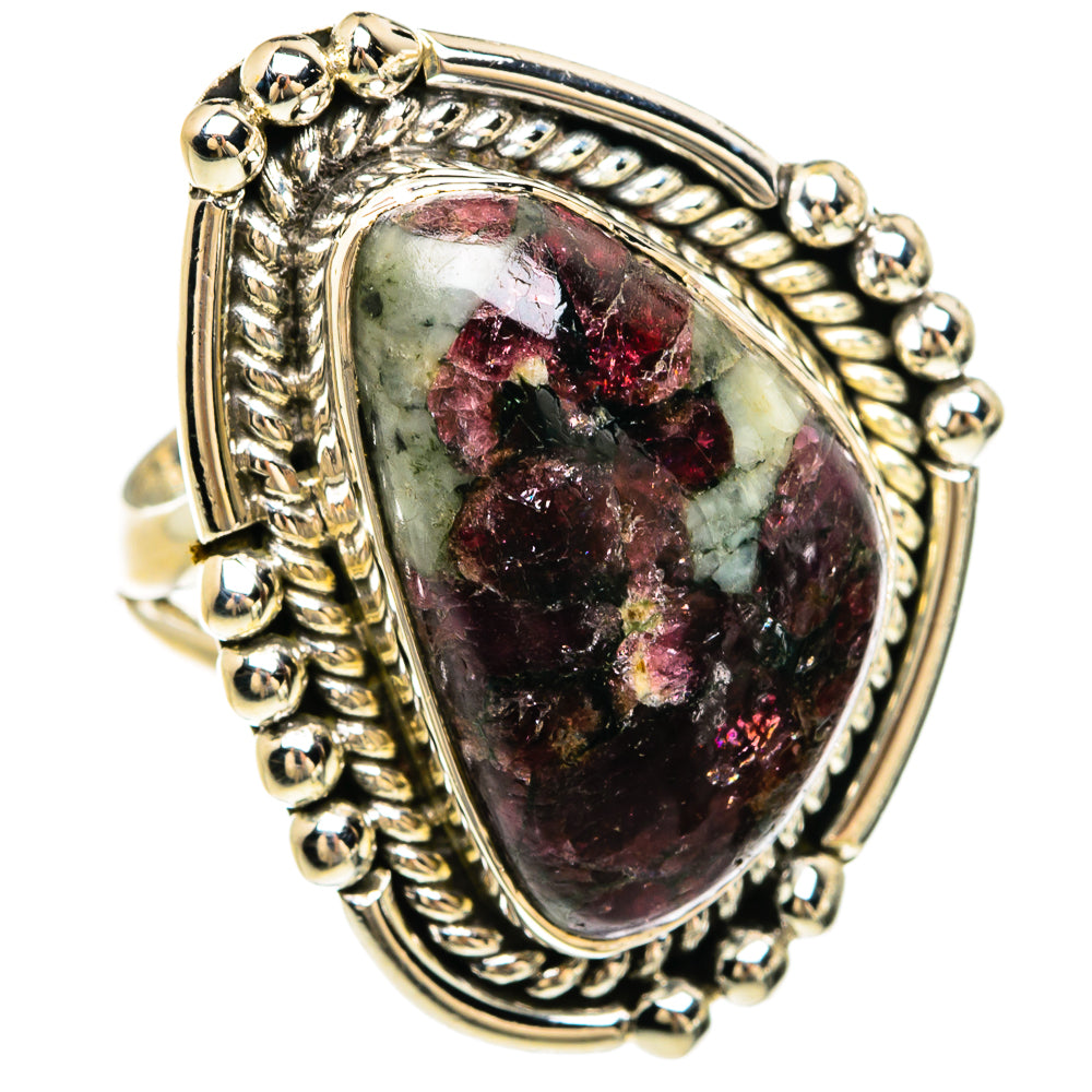 Russian Eudialyte Rings handcrafted by Anasilvercos - RING81556