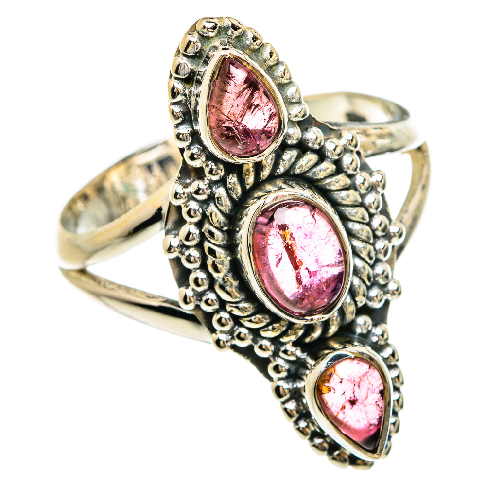 Pink Tourmaline Rings handcrafted by Anasilvercos - RING81559