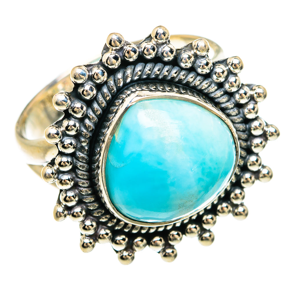 Larimar Rings handcrafted by Anasilvercos - RING81574
