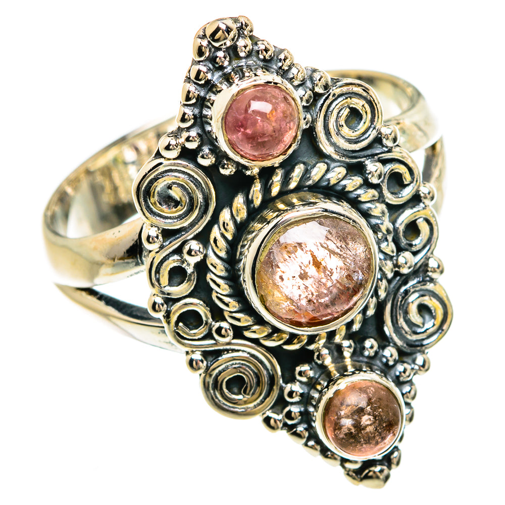 Pink Tourmaline Rings handcrafted by Anasilvercos - RING81588