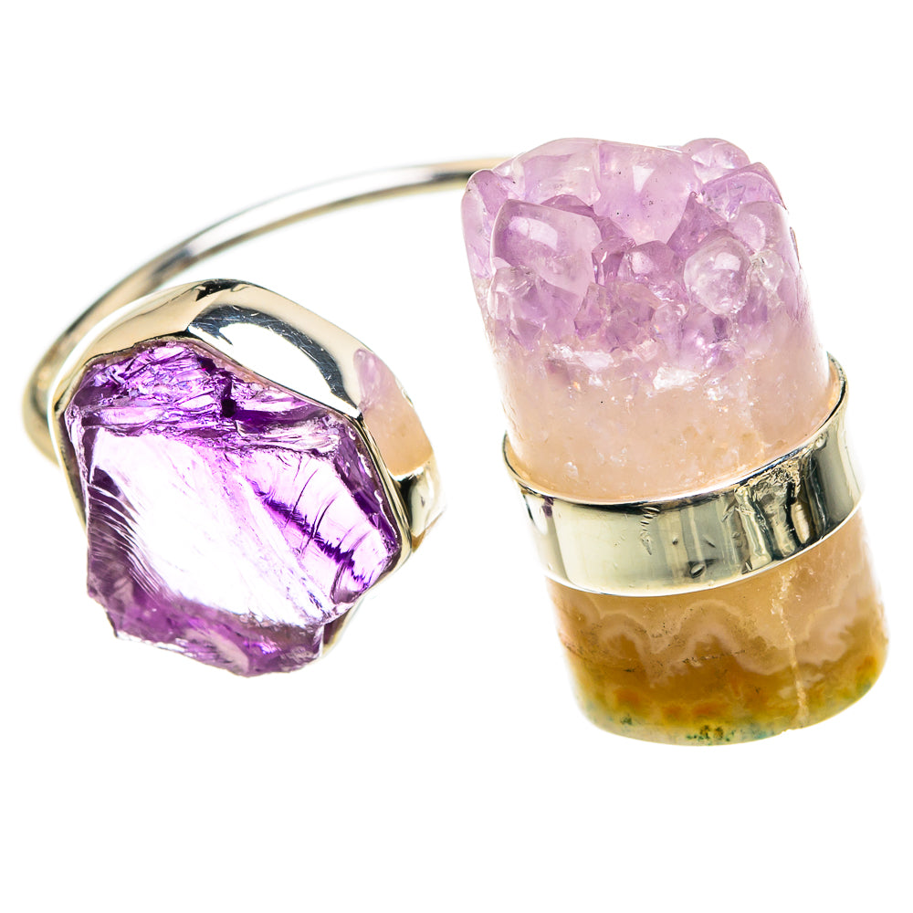 Amethyst Crystal Rings handcrafted by Anasilvercos - RING81592