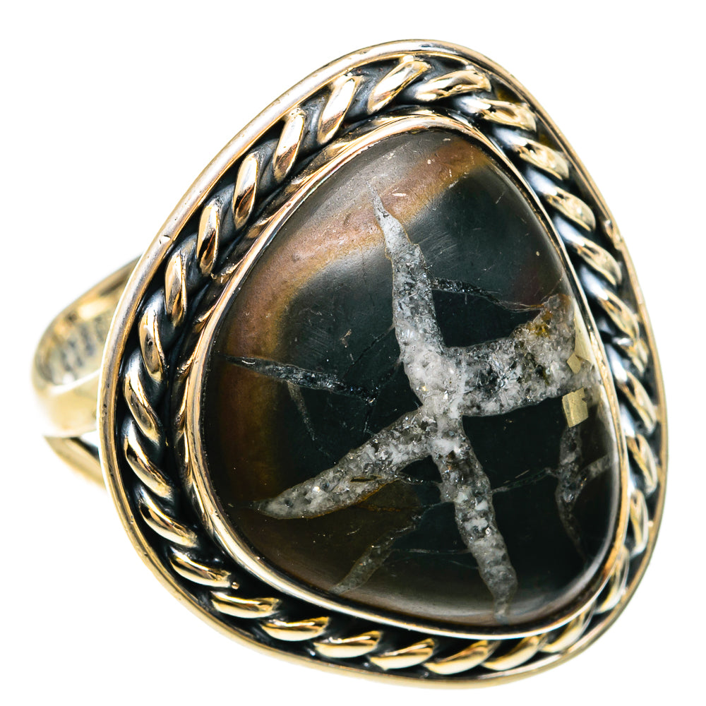 Septarian Geode Rings handcrafted by Anasilvercos - RING81595