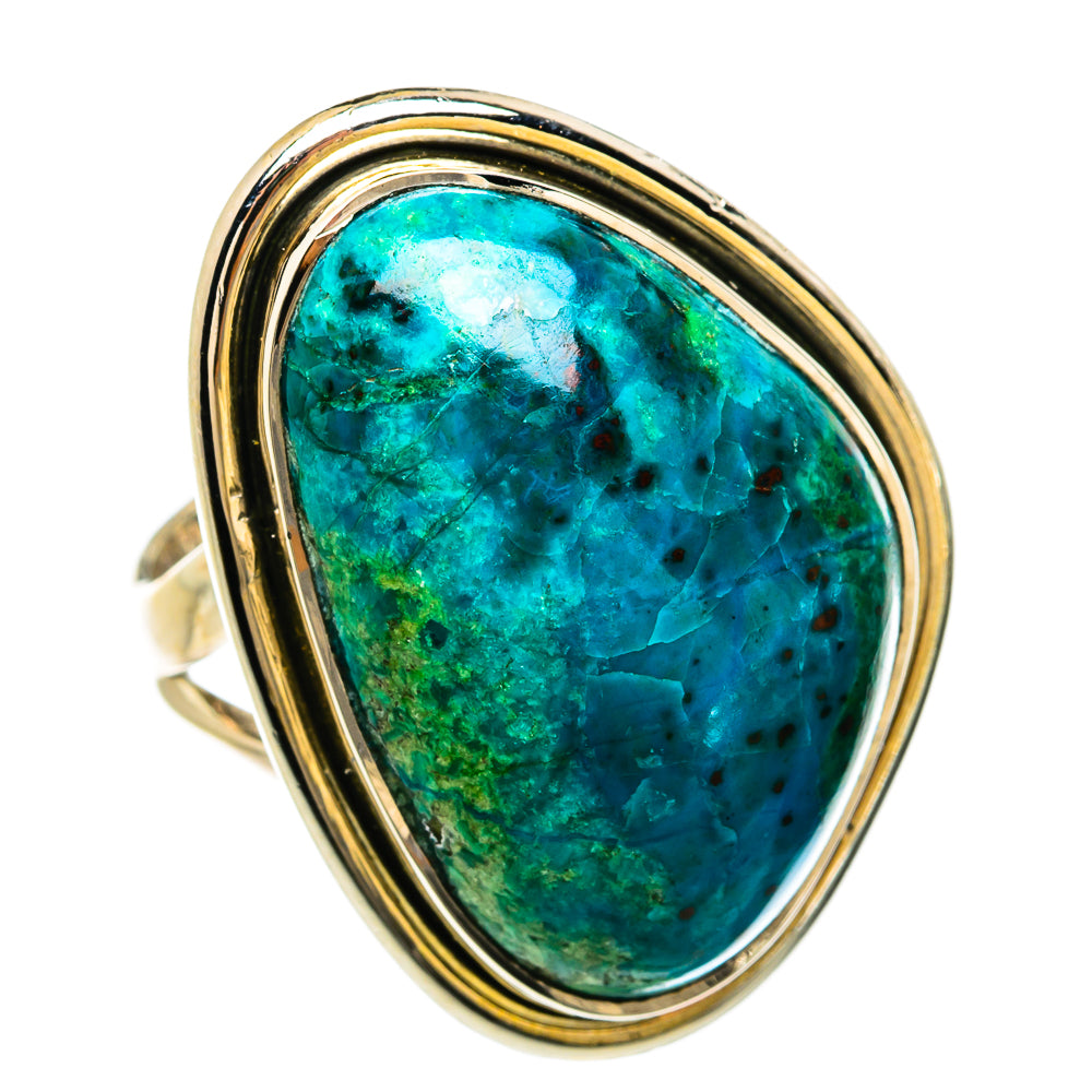 Chrysocolla Rings handcrafted by Anasilvercos - RING81608