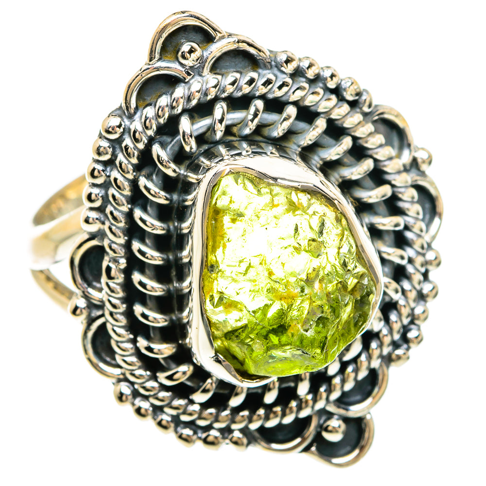 Peridot Rings handcrafted by Anasilvercos - RING81611