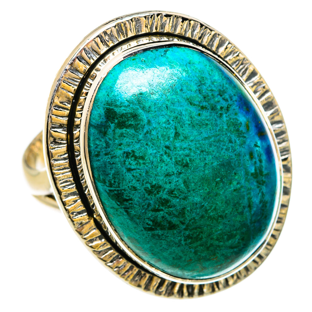Chrysocolla Rings handcrafted by Anasilvercos - RING81613