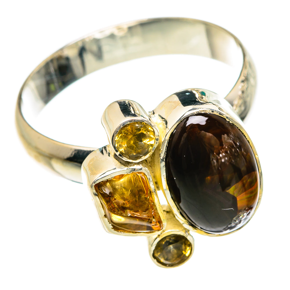 Mexican Fire Agate Rings handcrafted by Anasilvercos - RING81614
