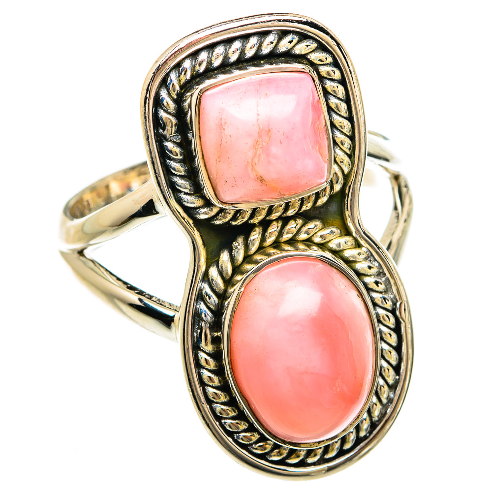 Pink Opal Rings handcrafted by Anasilvercos - RING81619