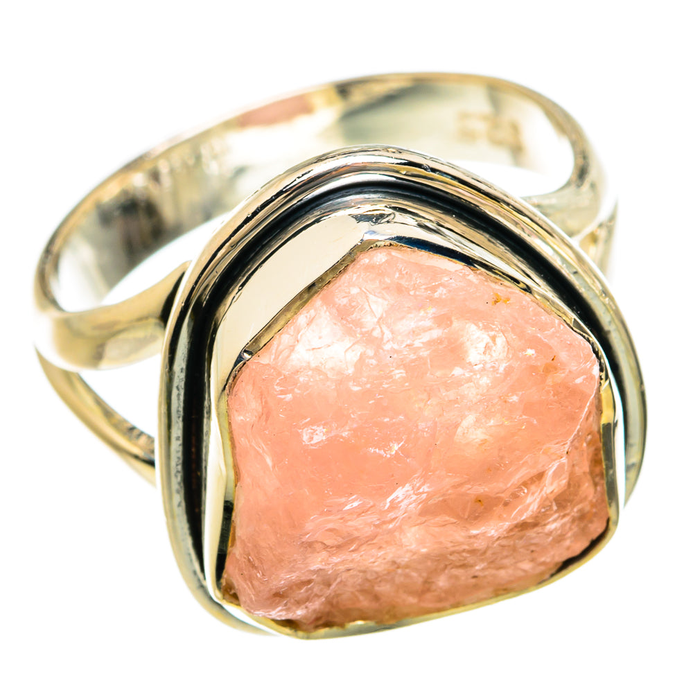 Rose Quartz Rings handcrafted by Anasilvercos - RING81620