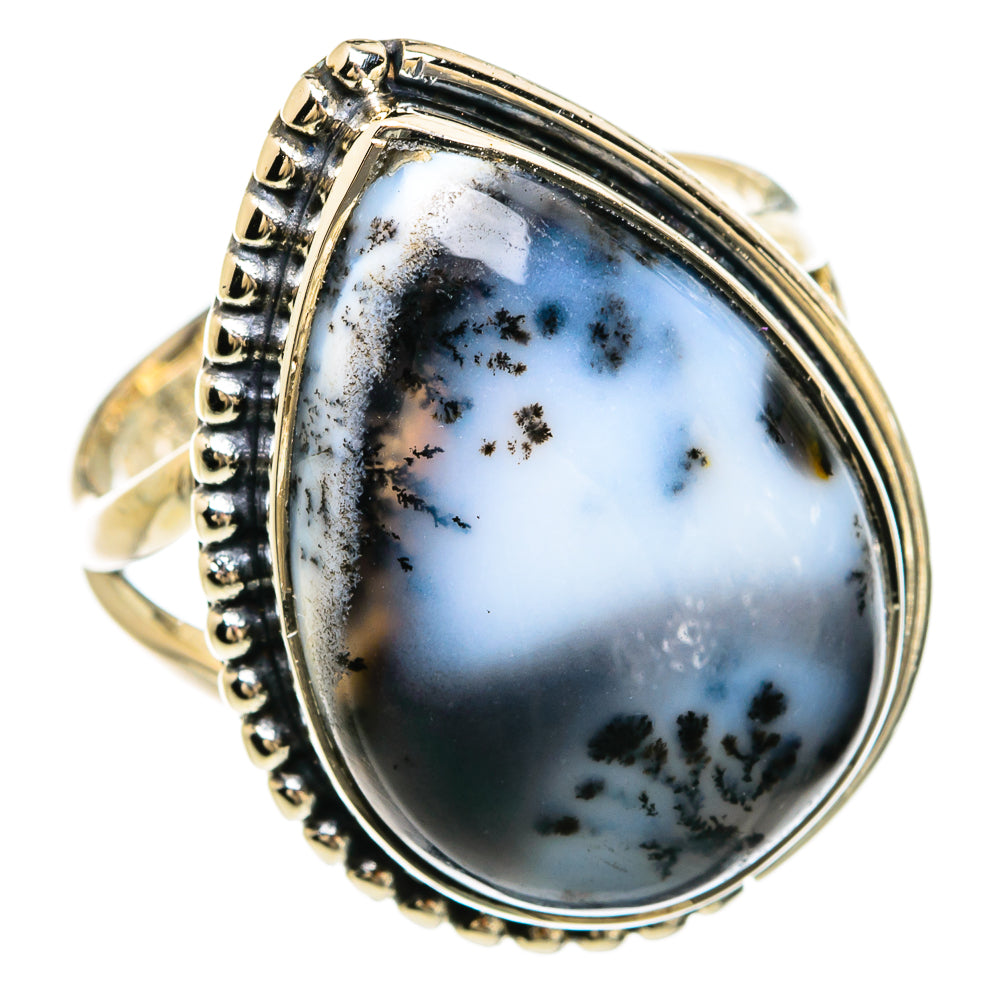 Dendritic Opal Rings handcrafted by Anasilvercos - RING81627