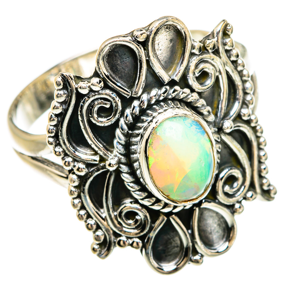 Ethiopian Opal Rings handcrafted by Anasilvercos - RING81630
