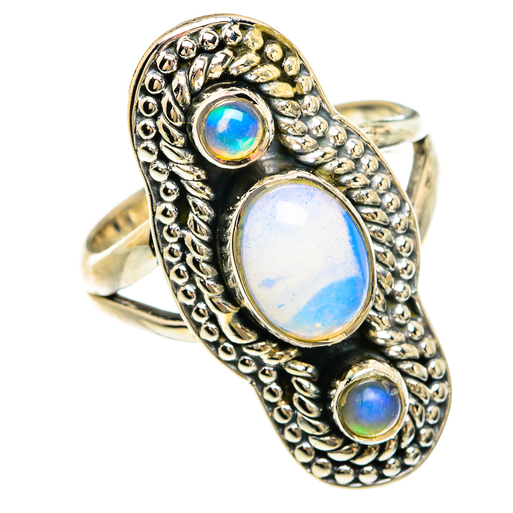 Ethiopian Opal Rings handcrafted by Anasilvercos - RING81631