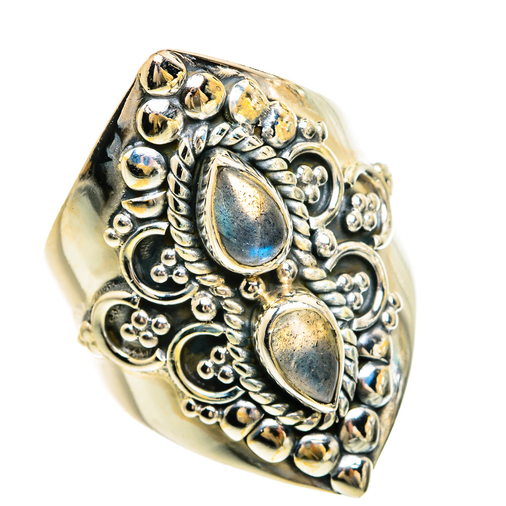 Labradorite Rings handcrafted by Anasilvercos - RING81635