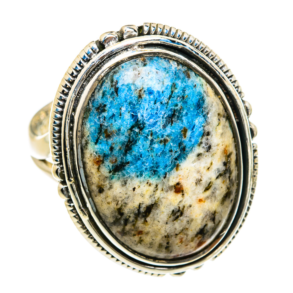 K2 Blue Azurite Rings handcrafted by Anasilvercos - RING81636 - Photo 2
