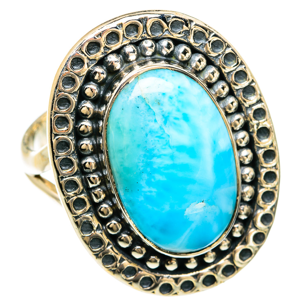 Larimar Rings handcrafted by Anasilvercos - RING81637