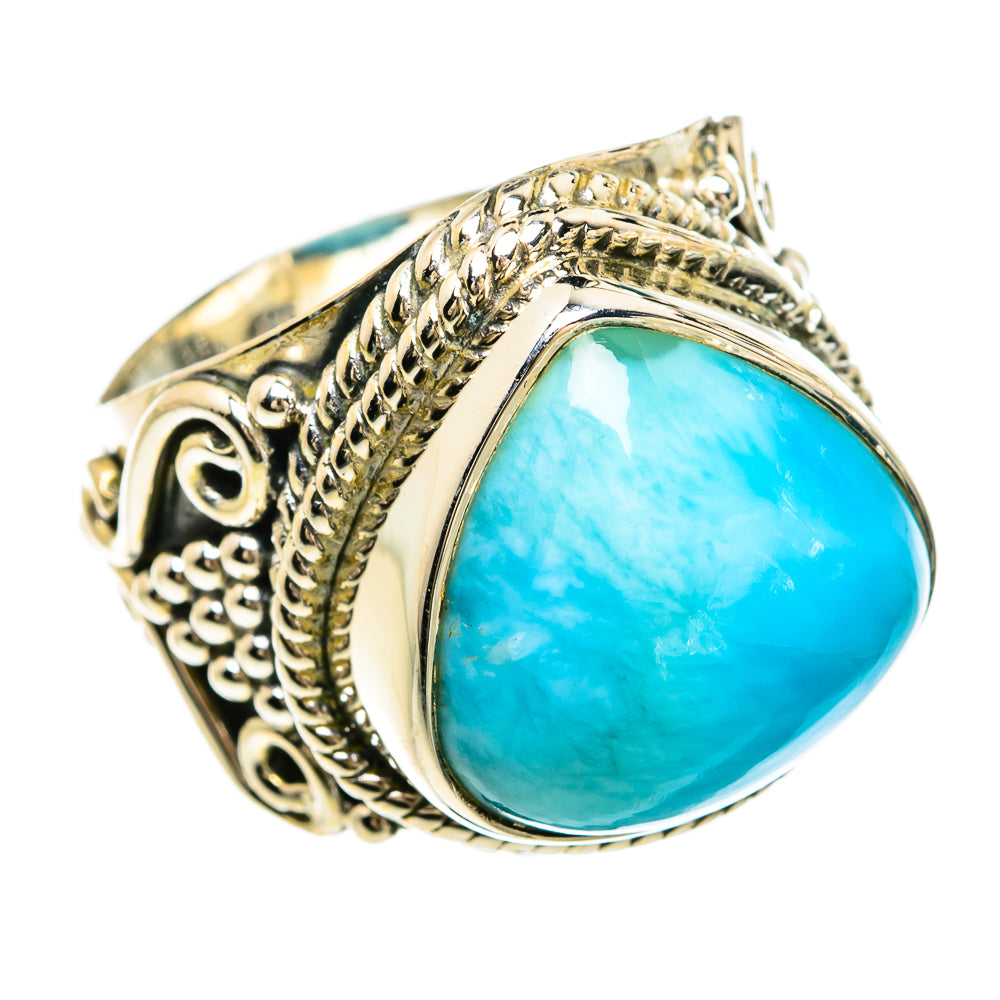 Larimar Rings handcrafted by Anasilvercos - RING81639
