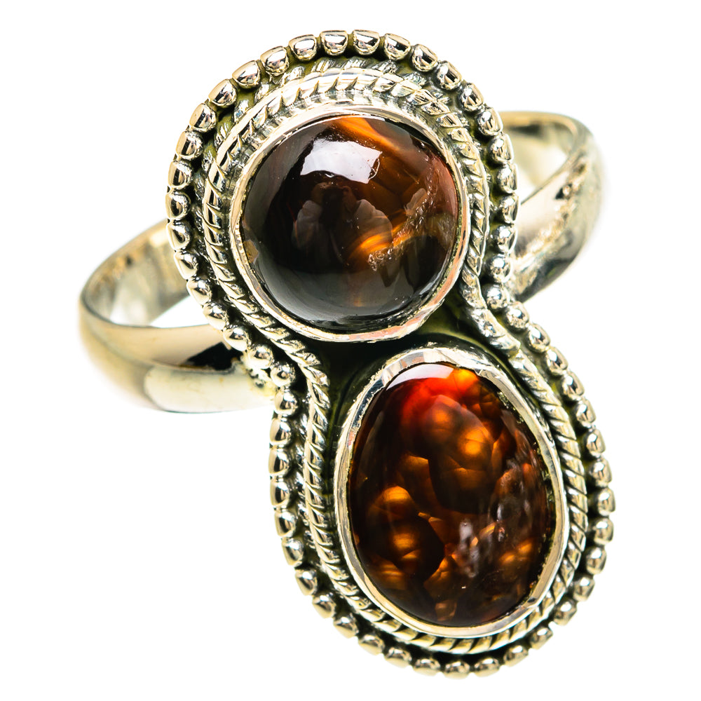 Mexican Fire Agate Rings handcrafted by Anasilvercos - RING81645