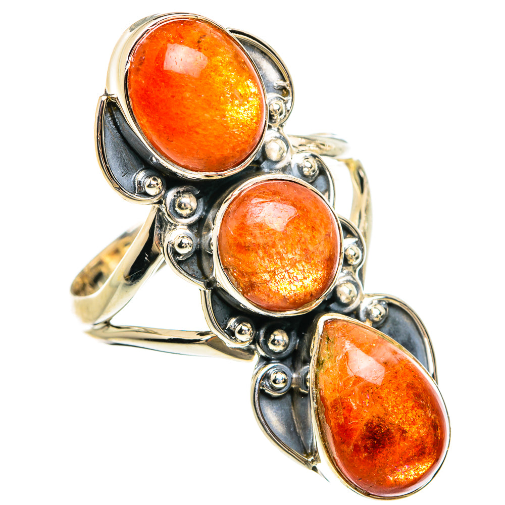 Sunstone Rings handcrafted by Anasilvercos - RING81677