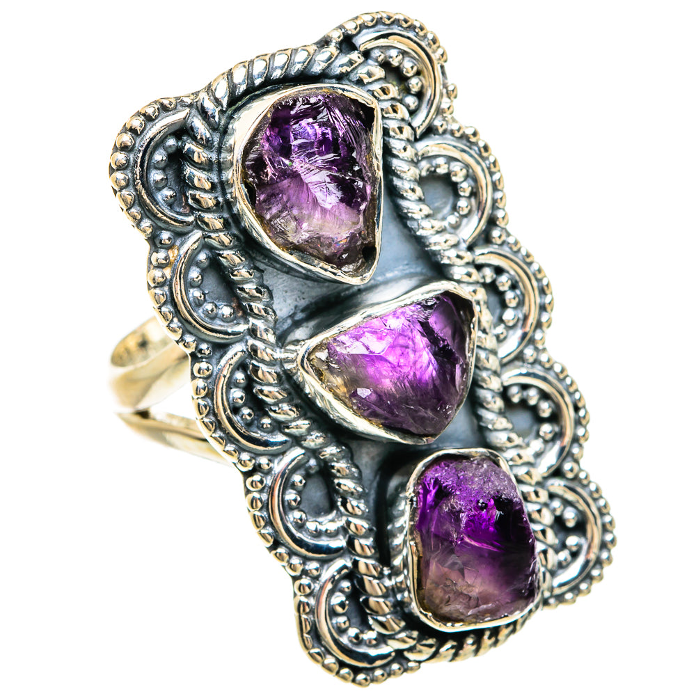 Amethyst Rings handcrafted by Anasilvercos - RING81682 - Photo 2