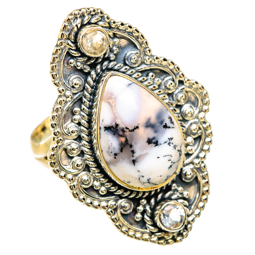 Dendritic Opal Rings handcrafted by Anasilvercos - RING81688